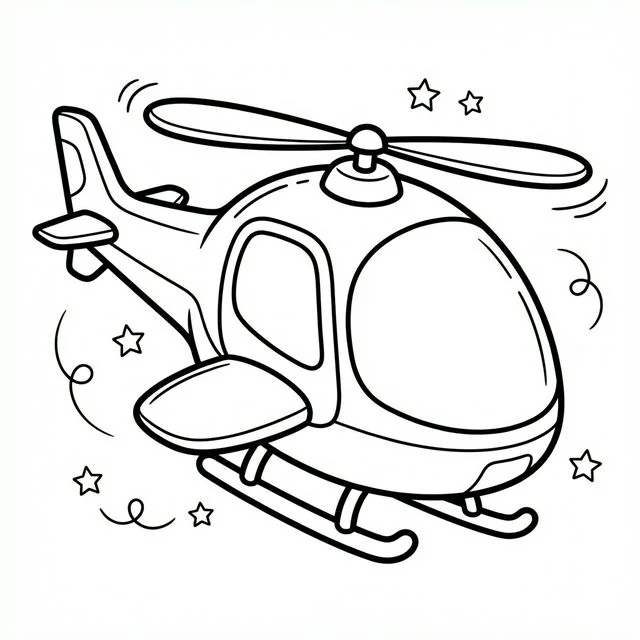 coloriage-helicoptere Page 15