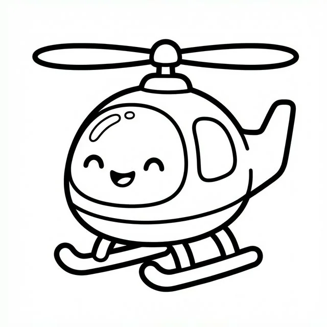 coloriage-helicoptere Page 2