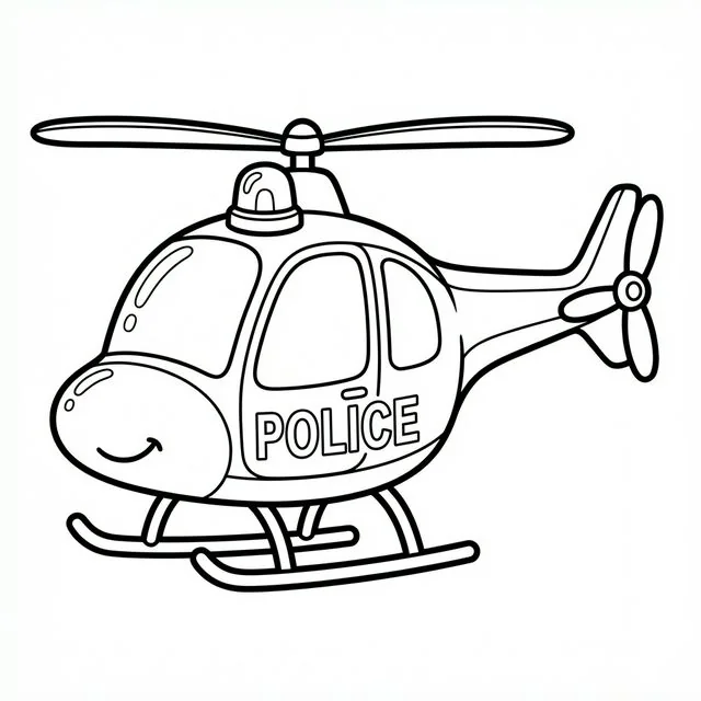 coloriage-helicoptere Page 4