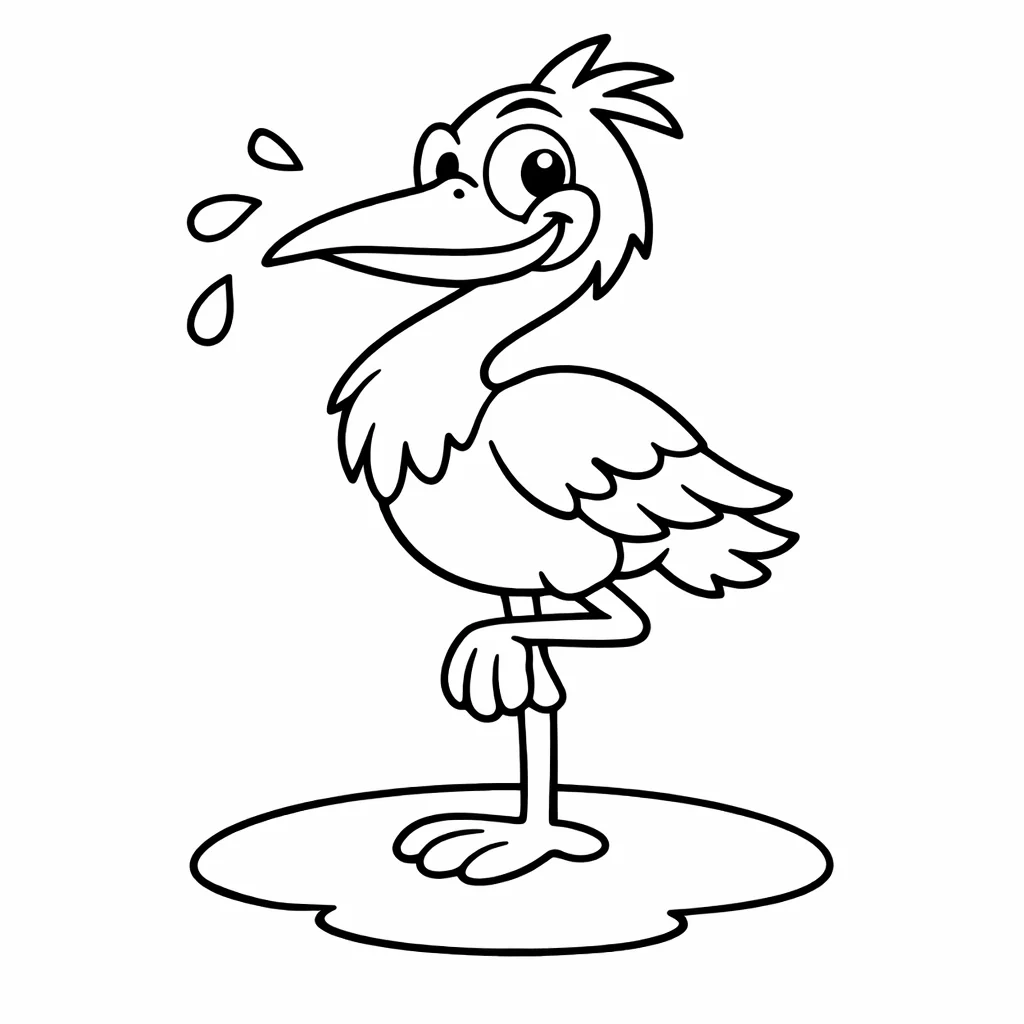 coloriage-heron Page 1