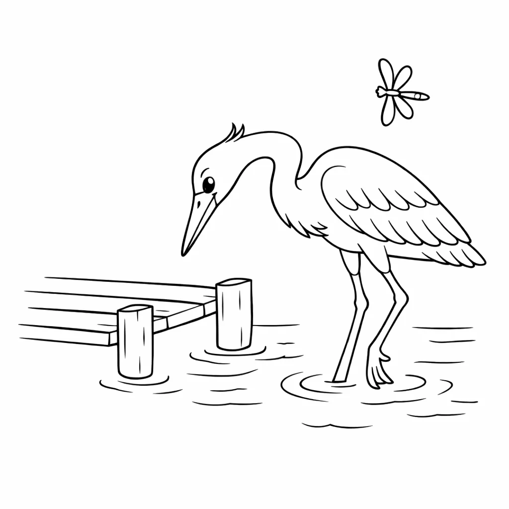 coloriage-heron Page 15