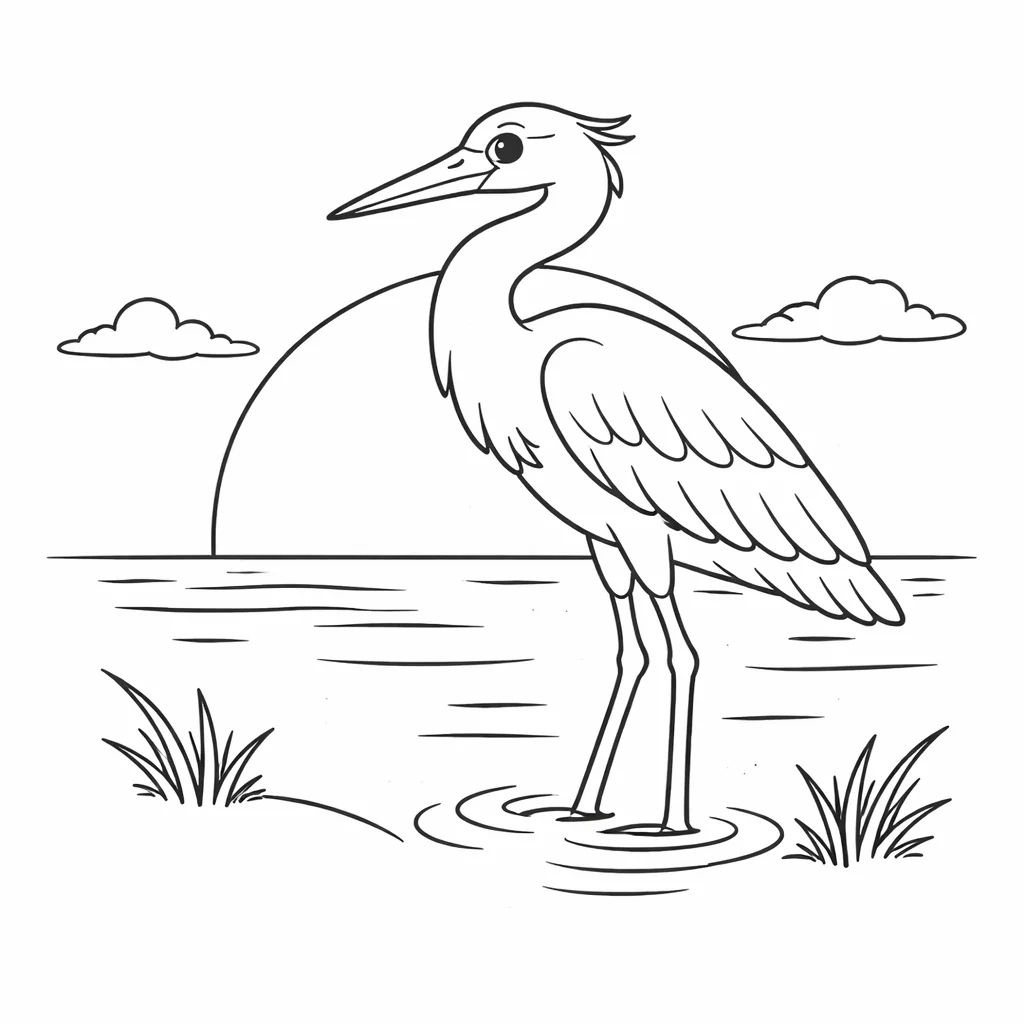 coloriage-heron Page 16