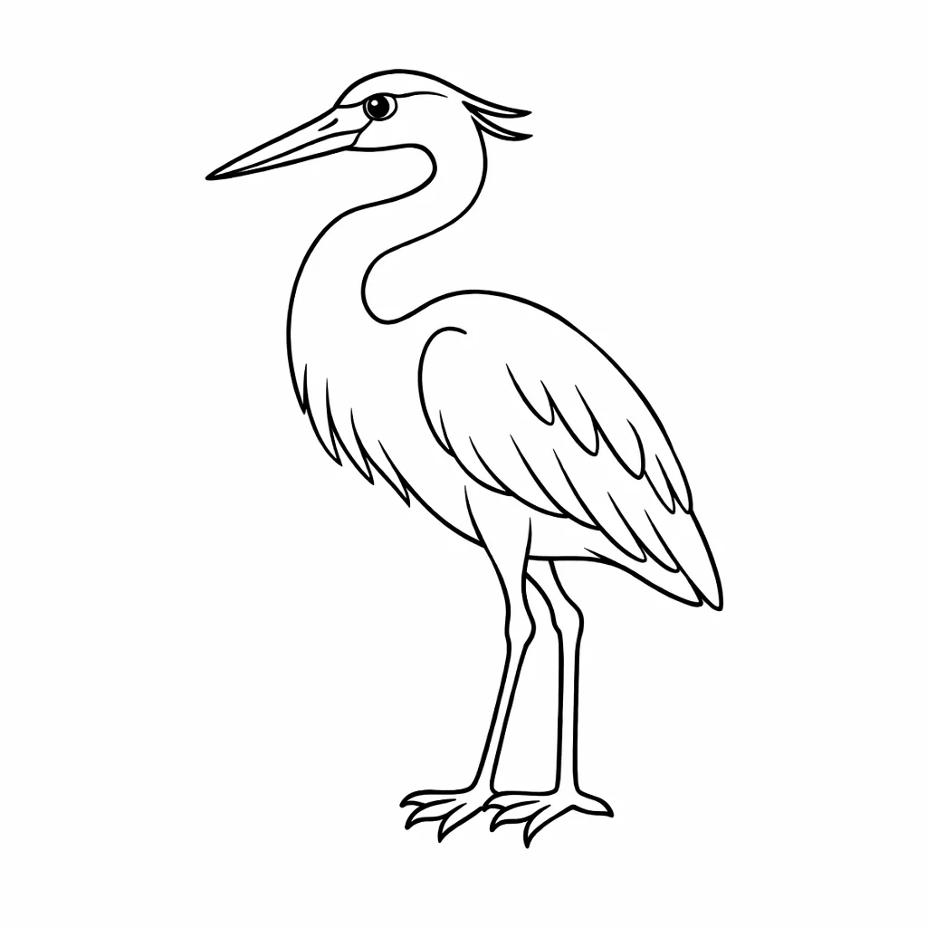 coloriage-heron Page 3
