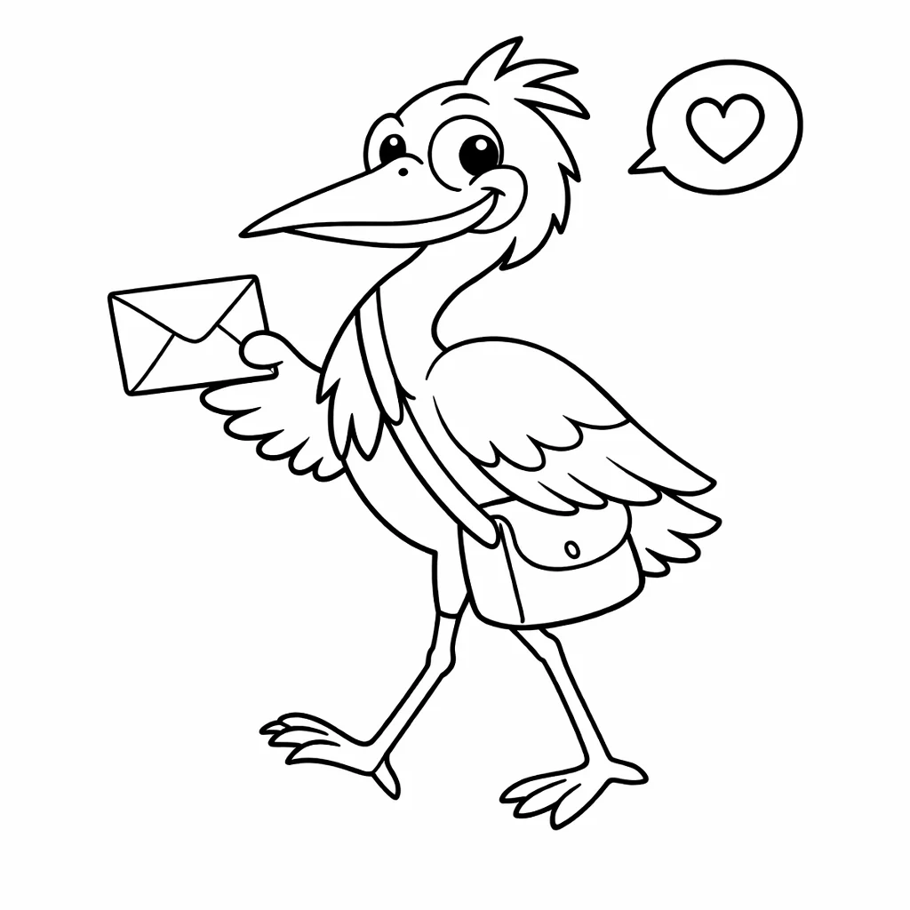 coloriage-heron Page 6