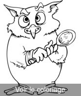 imprimer pour coloriage  hibou