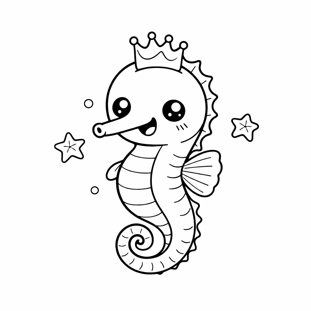 coloriage-hippocampe Page 13