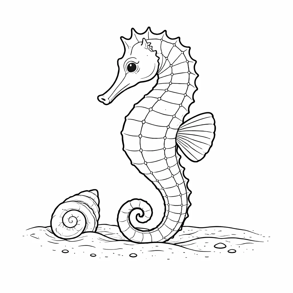 coloriage-hippocampe Page 15