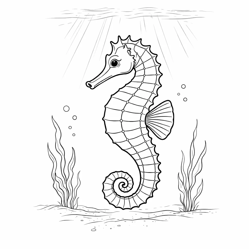 coloriage-hippocampe Page 16