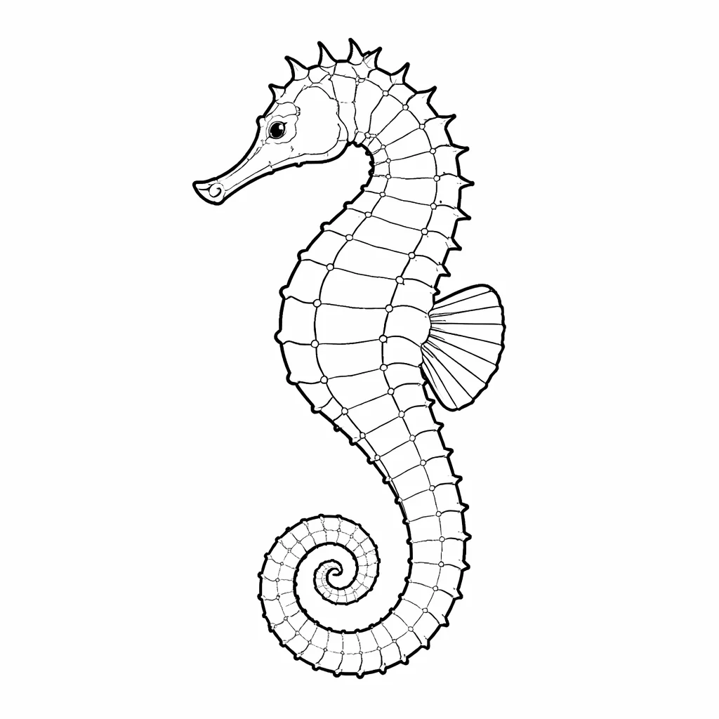 coloriage-hippocampe Page 3