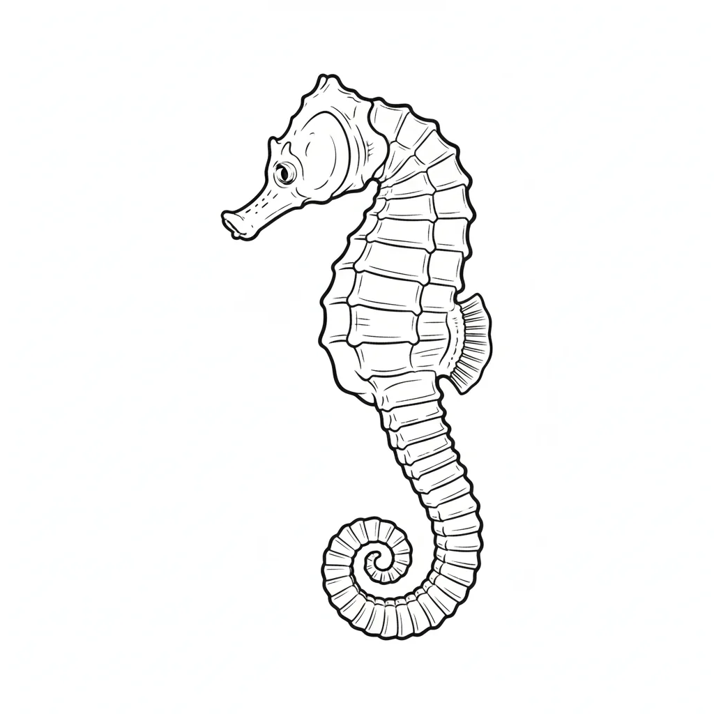 coloriage-hippocampe Page 4