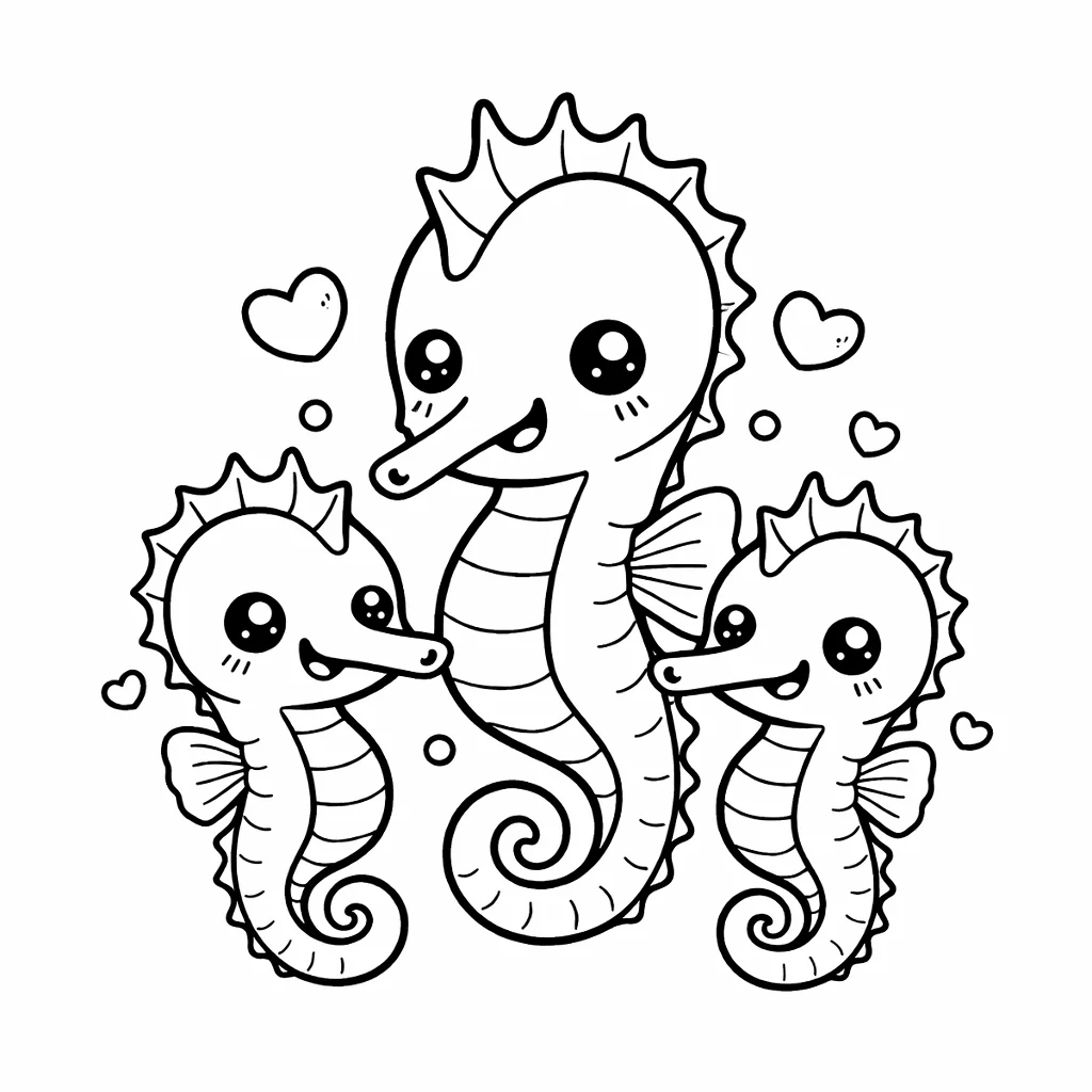 coloriage-hippocampe Page 5