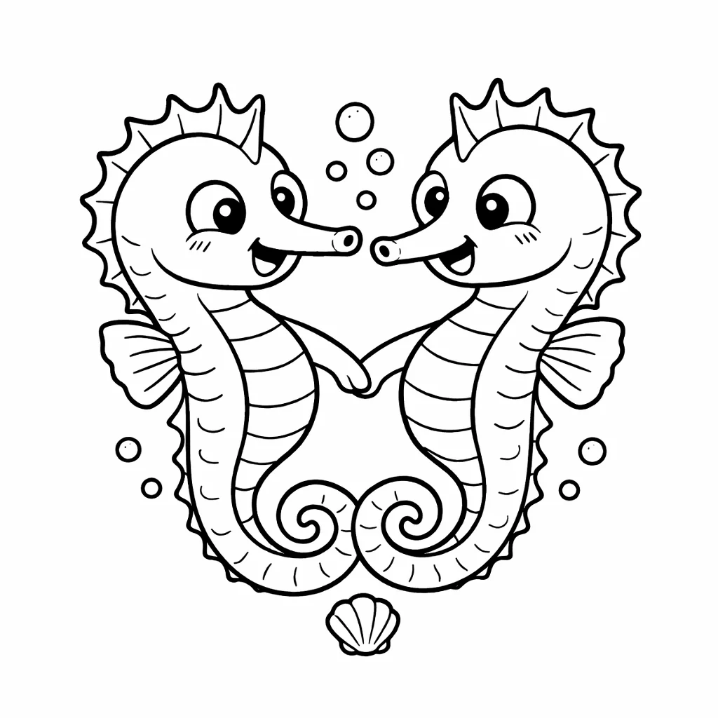 coloriage-hippocampe Page 6