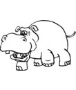 hippopotame coloriage pour imprimer