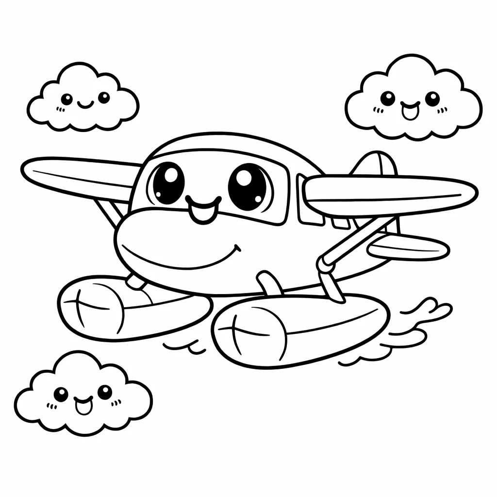 coloriage-hydravion Page 1