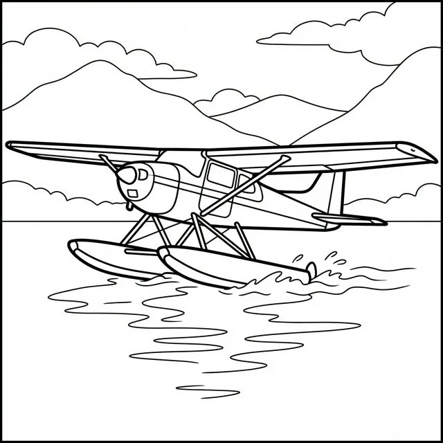 coloriage-hydravion Page 10