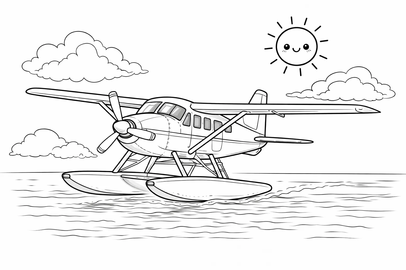 coloriage-hydravion Page 12