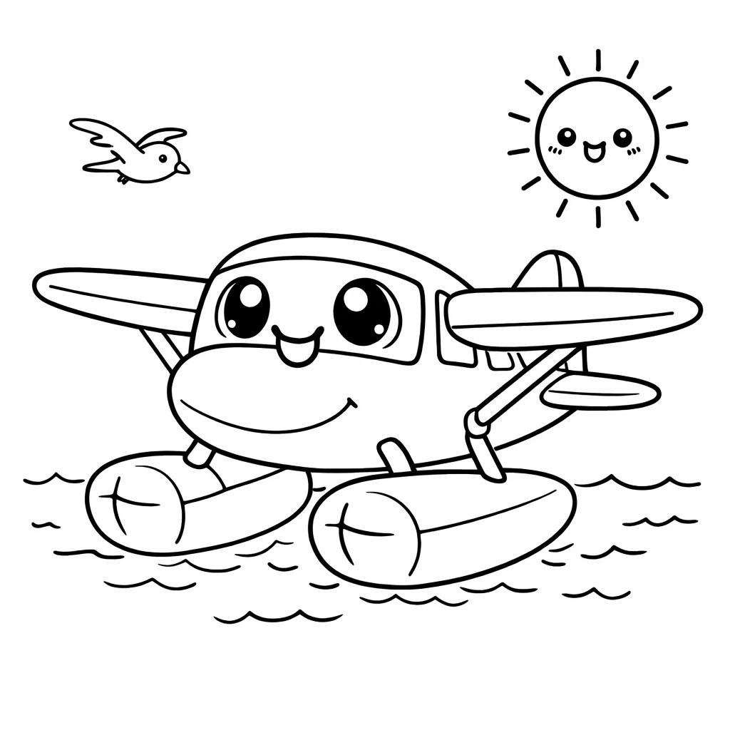 coloriage-hydravion Page 2