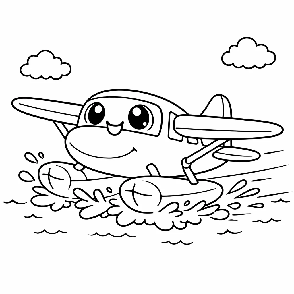 coloriage-hydravion Page 3