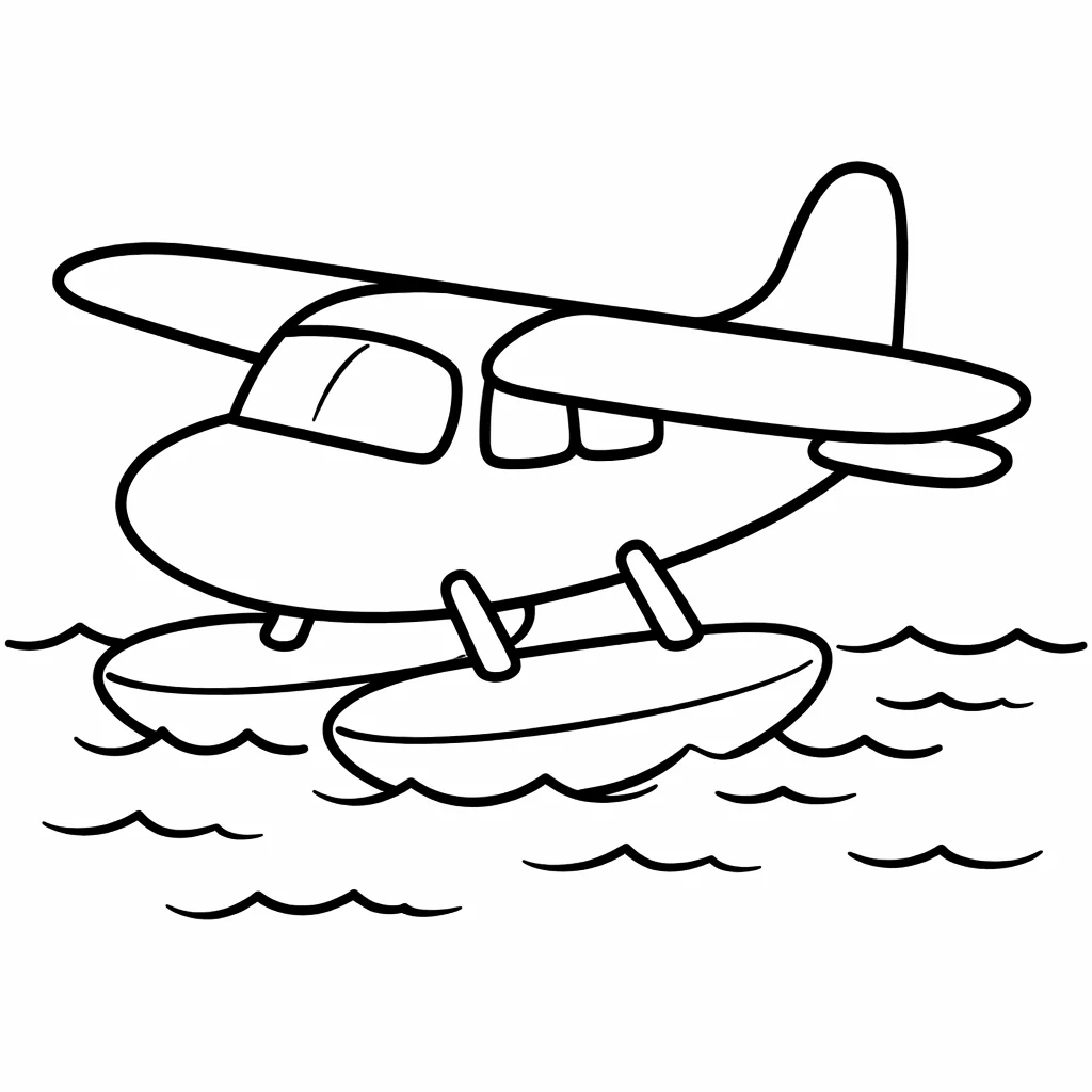 coloriage-hydravion Page 5