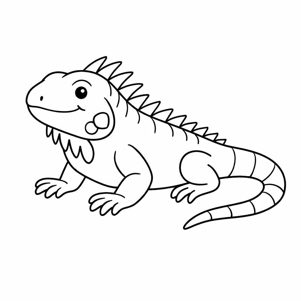 coloriage-iguane Page 1