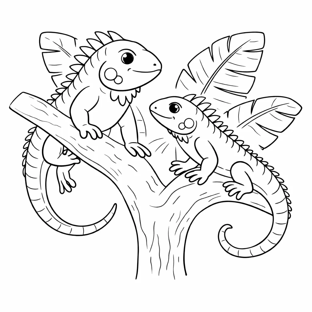 coloriage-iguane Page 11