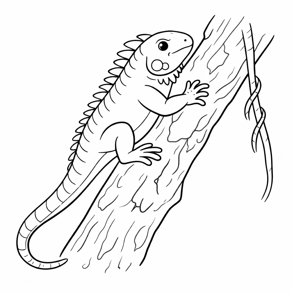 coloriage-iguane Page 12