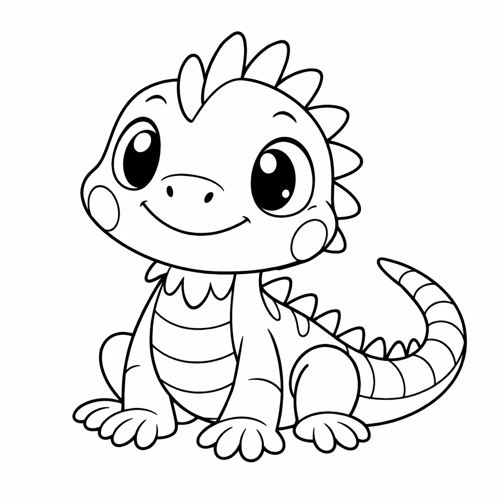 coloriage-iguane Page 2