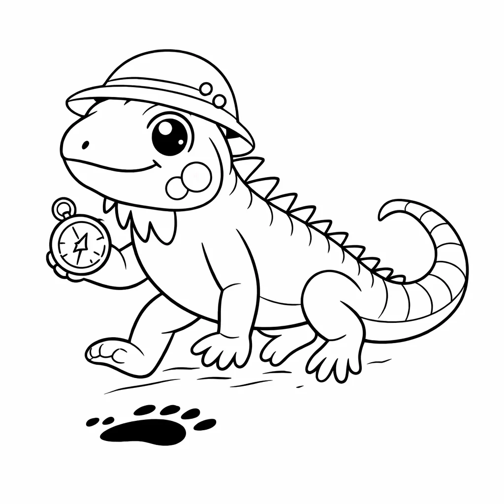 coloriage-iguane Page 6
