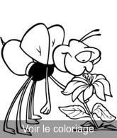 coloriage gratuit abeille