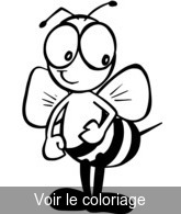 coloriage image abeille gratuit