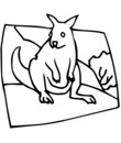 imprimer et colorier GIF kangourou