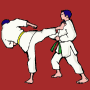 coloriage de karate