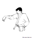 illustration de karate