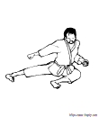 illustration de karate