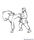 dessin de karate