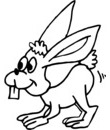 clip art lapin a imprimer & colorier