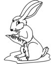 imprimer et colorier dessin lapin