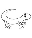 crocquis lezard pour coloriage