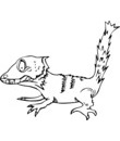 imprimer pour coloriage crocquis lezard