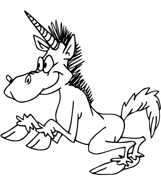 coloriage-licorne Page 1
