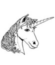 licorne dessin a colorier