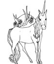 licorne dessin a colorier