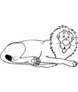 lion esquisse gratuit a colorier