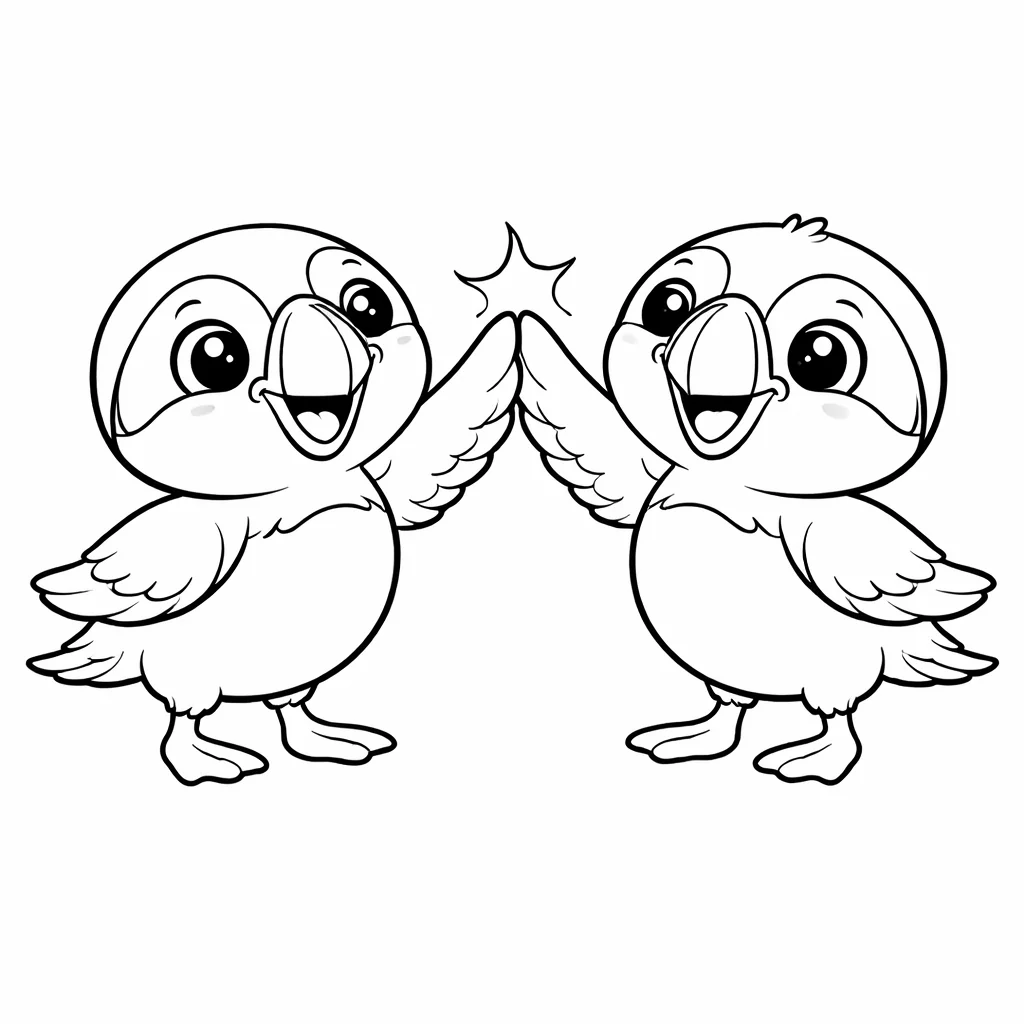 coloriage-macareux Page 11