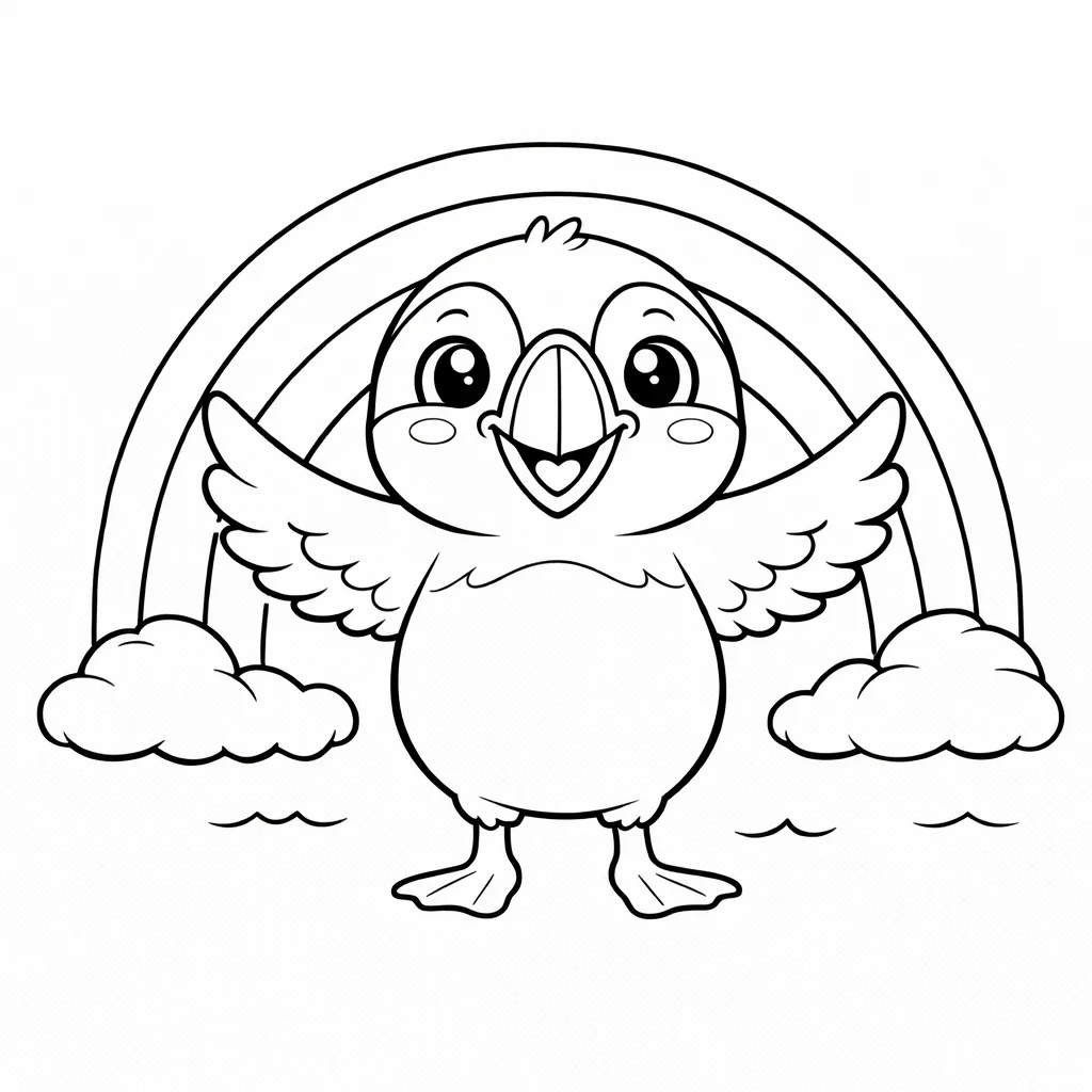 coloriage-macareux Page 16