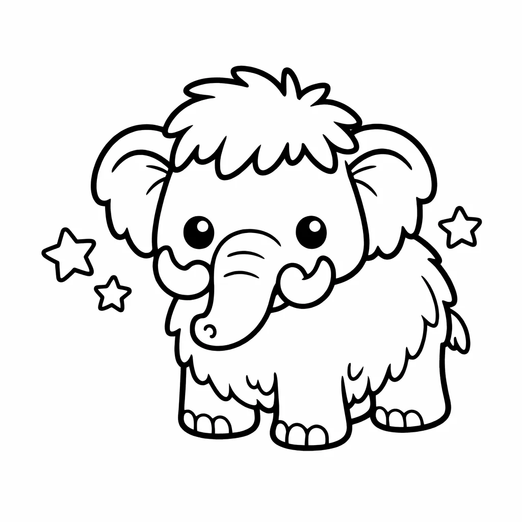 coloriage-mamouth Page 9