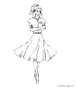 mannequin a colorier
