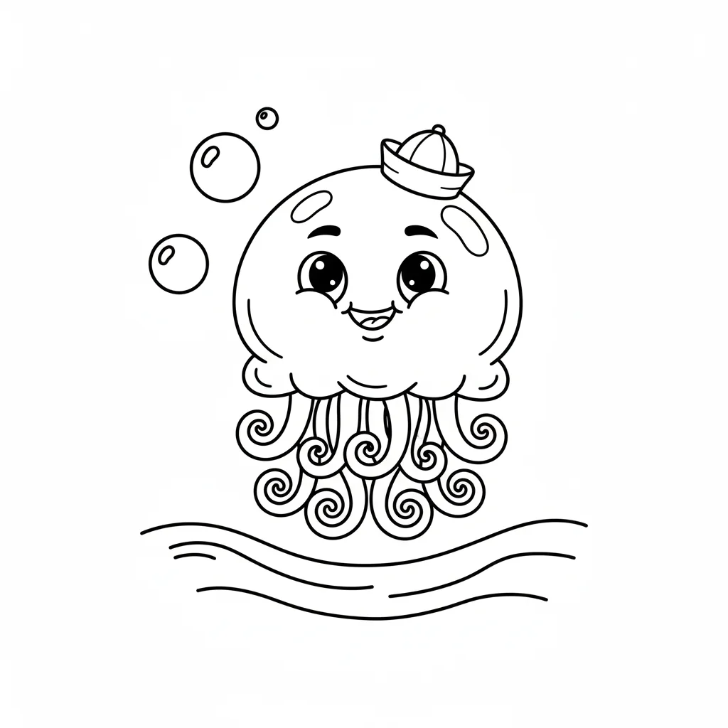 coloriage-meduse Page 10