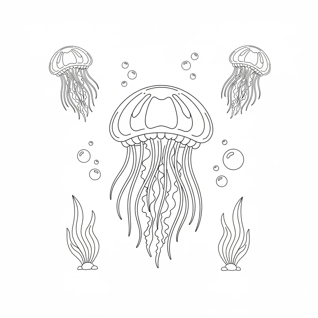 coloriage-meduse Page 11