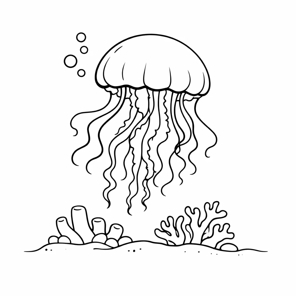 coloriage-meduse Page 15